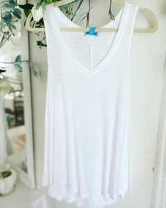 V-Neck Slub Racerback Tank