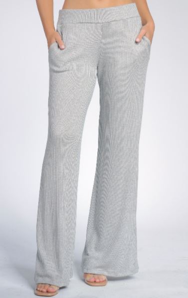 Grey Flair Pants