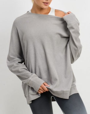 Waffle Ribbed Pullover