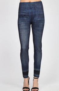 High Waist Jean Print Legging