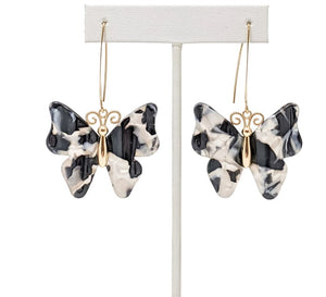 Lula Earrings in Black & White